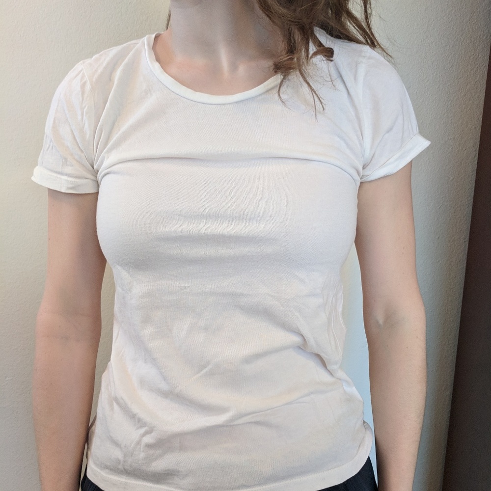 GAP White Basic Tee Sz S